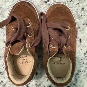 Janie and Jack Brown Toddler Sneakers